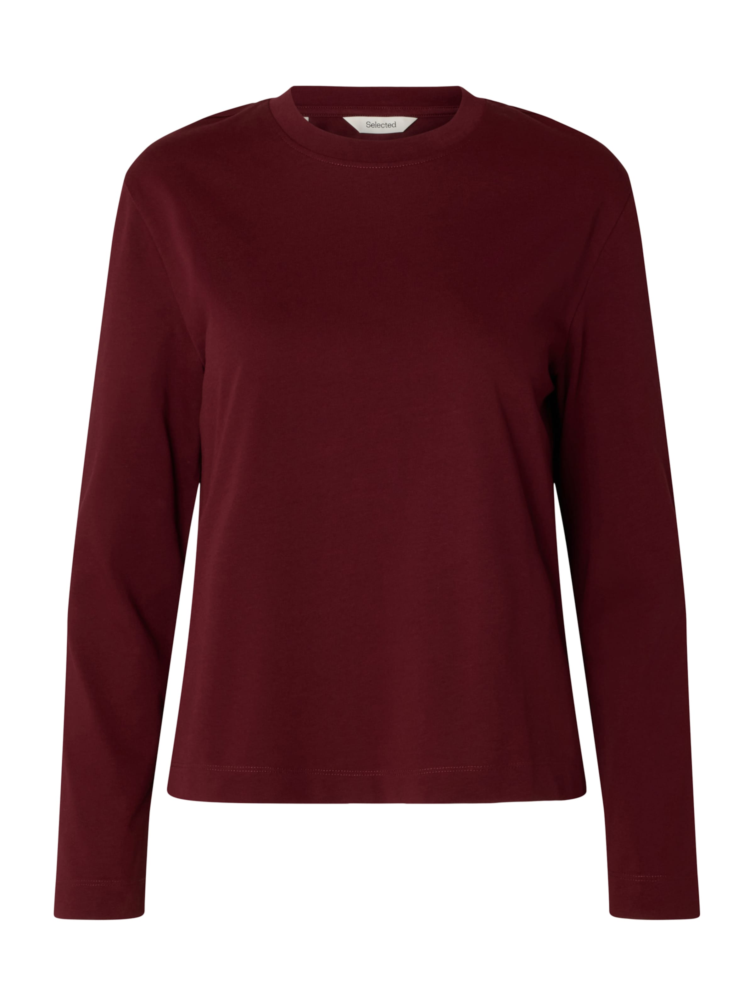 SELECTED Shirt 'SLFESSENTIAL' in Rood: voorkant