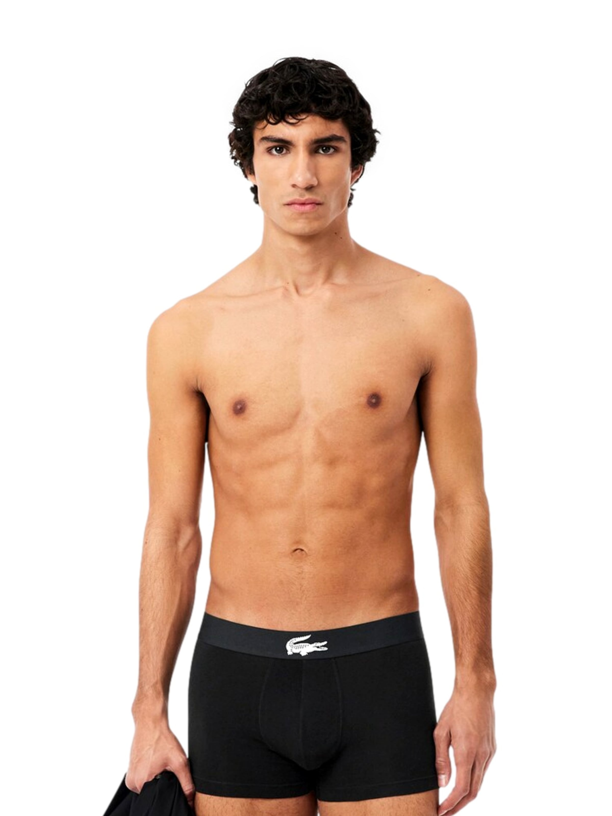 Boxer di LACOSTE in nero: frontale