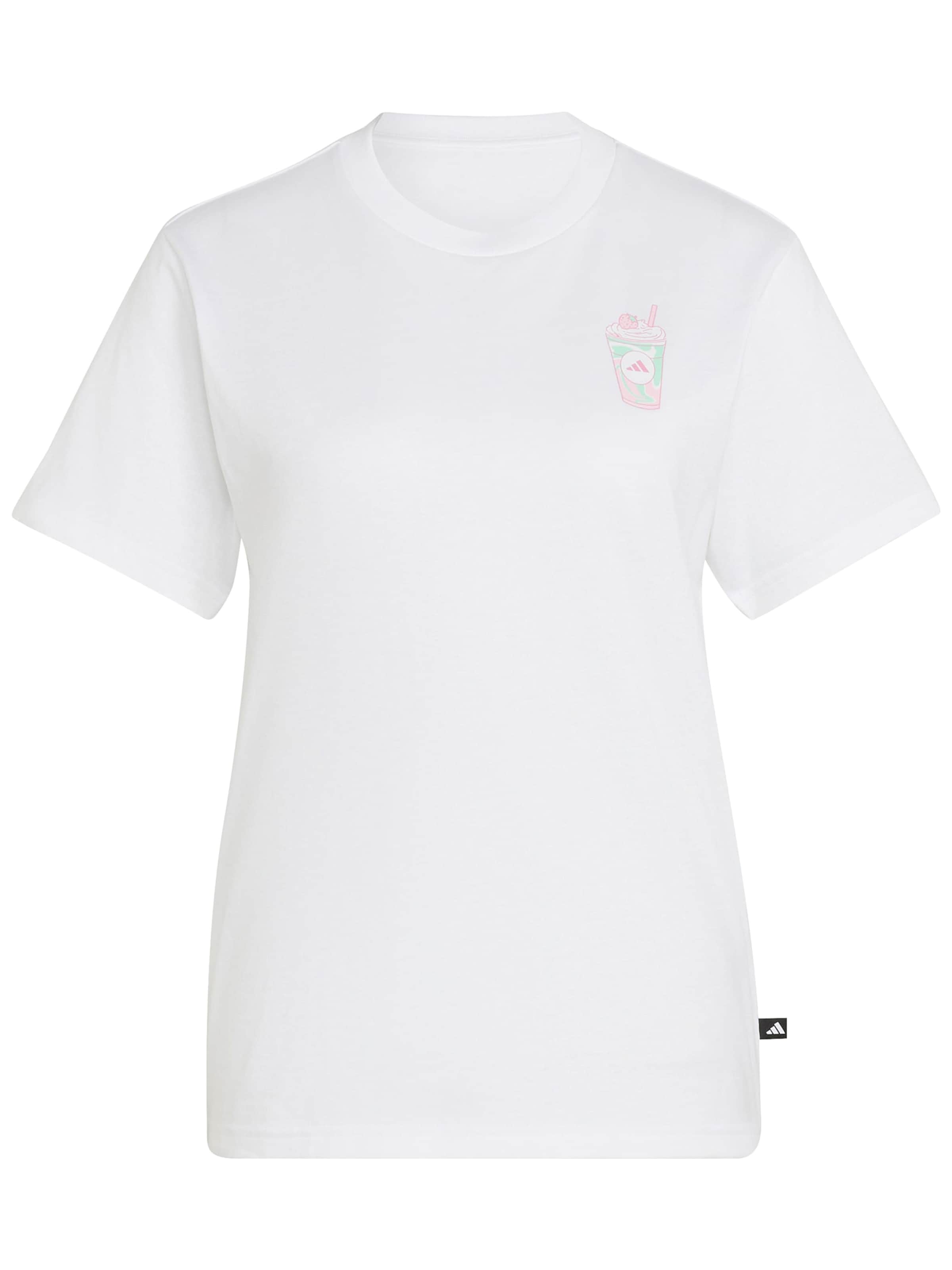 ADIDAS SPORTSWEAR Performance shirt 'MATCHA' in XS in Mint / Light pink / White, Item view