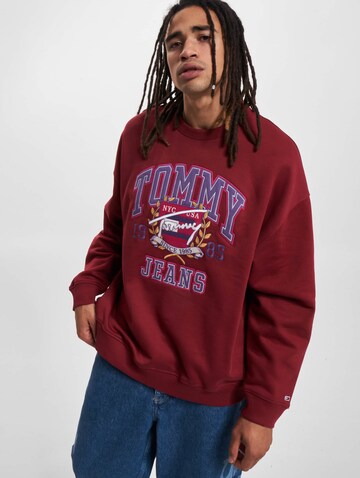 Tommy Jeans Sweatshirt i röd: framsida