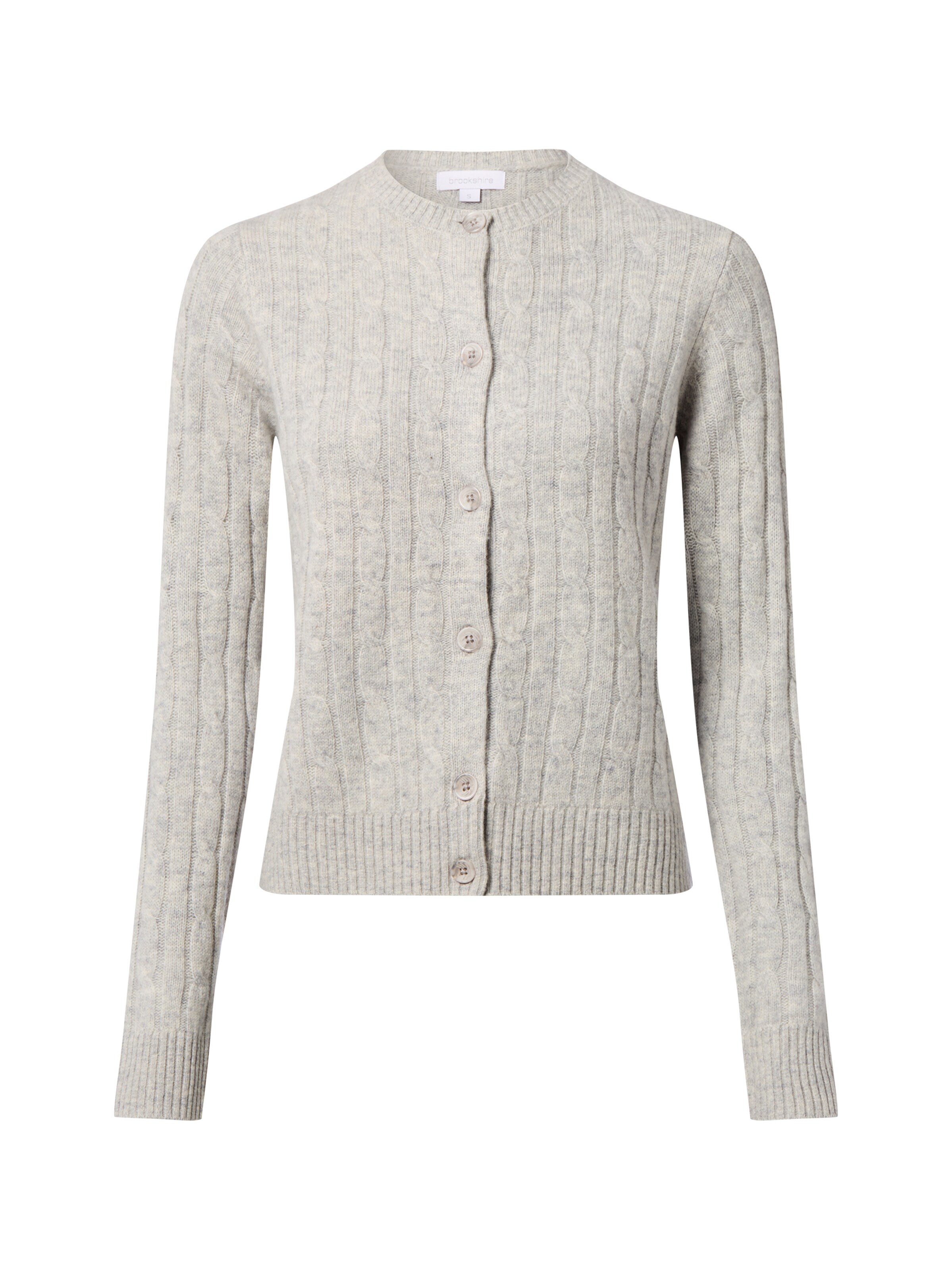 Brookshire Strickjacke in Grau: Vorderseite