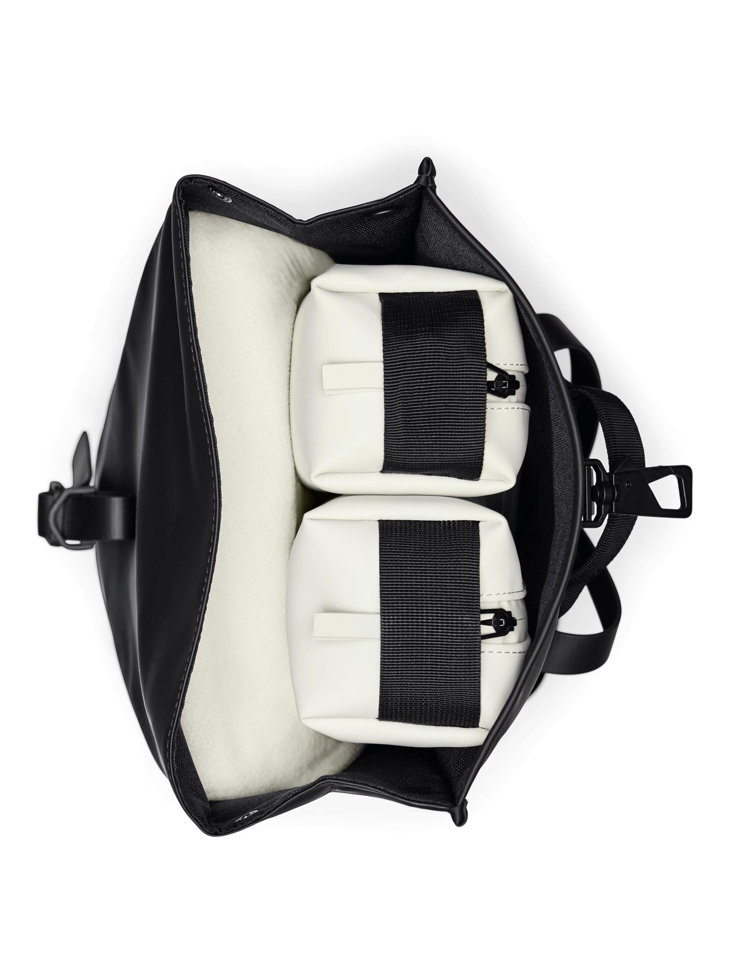 RAINS Rucksack 'Rolltop'‌‌‌‌‌ in Schwarz