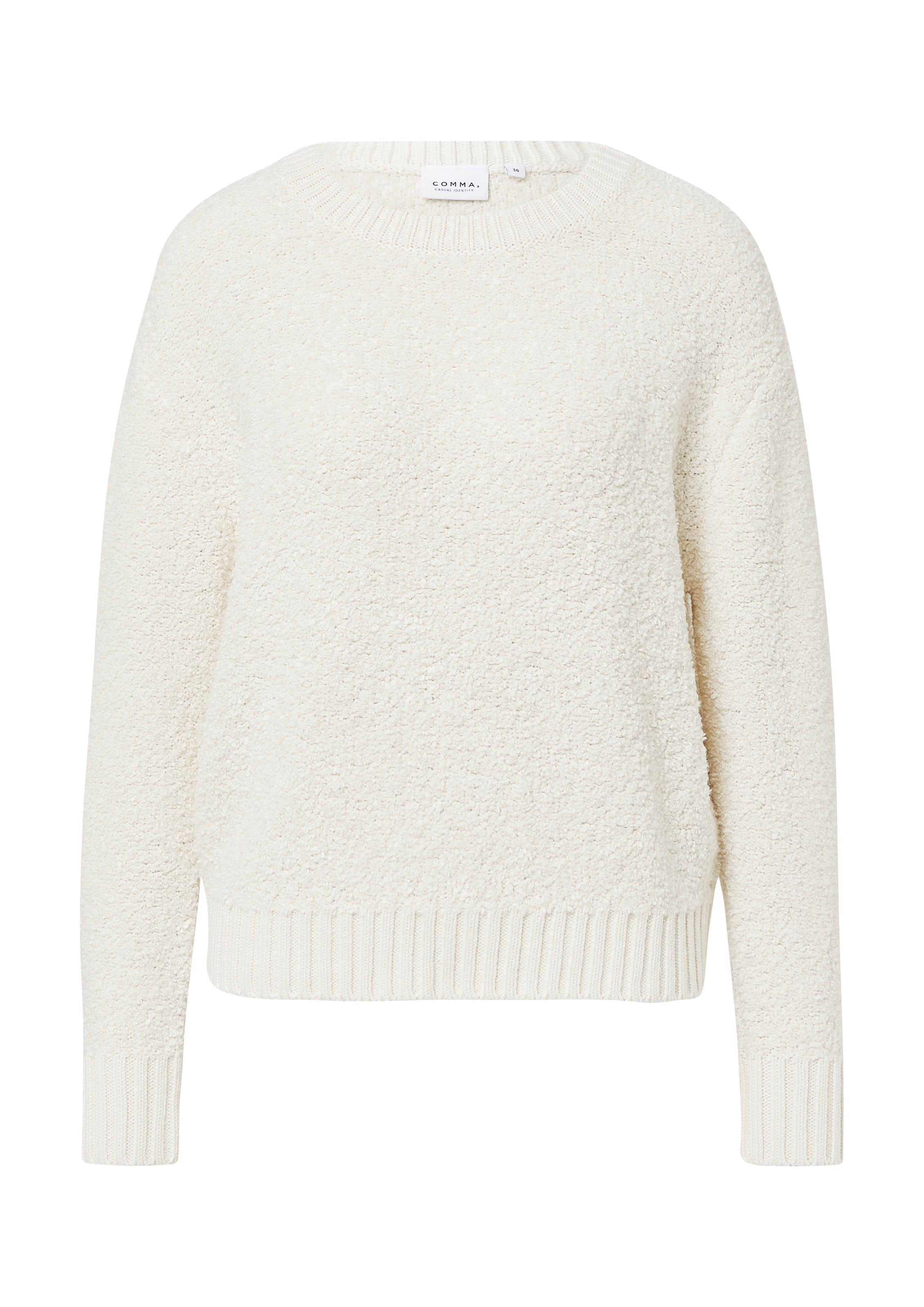 comma casual identity Pullover in Beige: Vorderseite