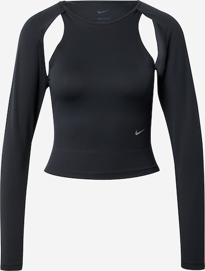 NIKE Sporta krekls, krāsa - gaiši pelēks / melns, Preces skats