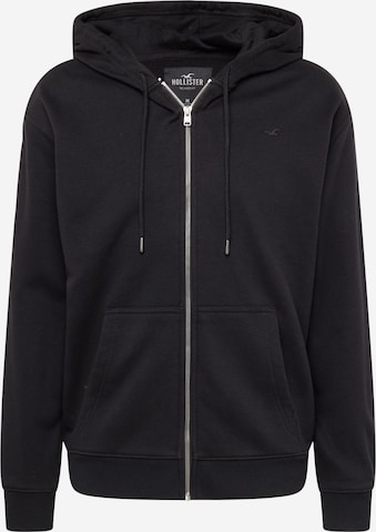 Hollister black zip up hoodie sale
