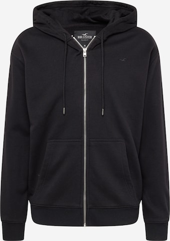 HOLLISTER Sweatjacke in Schwarz: predná strana