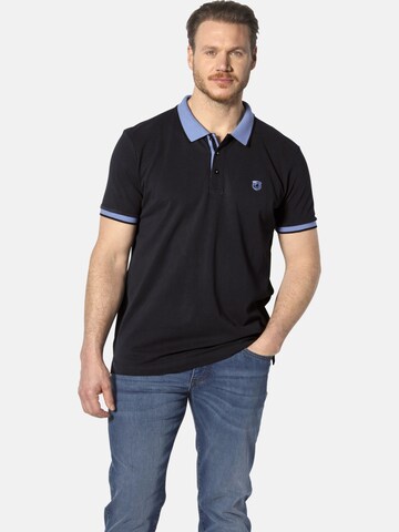 Jan Vanderstorm Shirt ' Lavrans ' in Zwart: voorkant