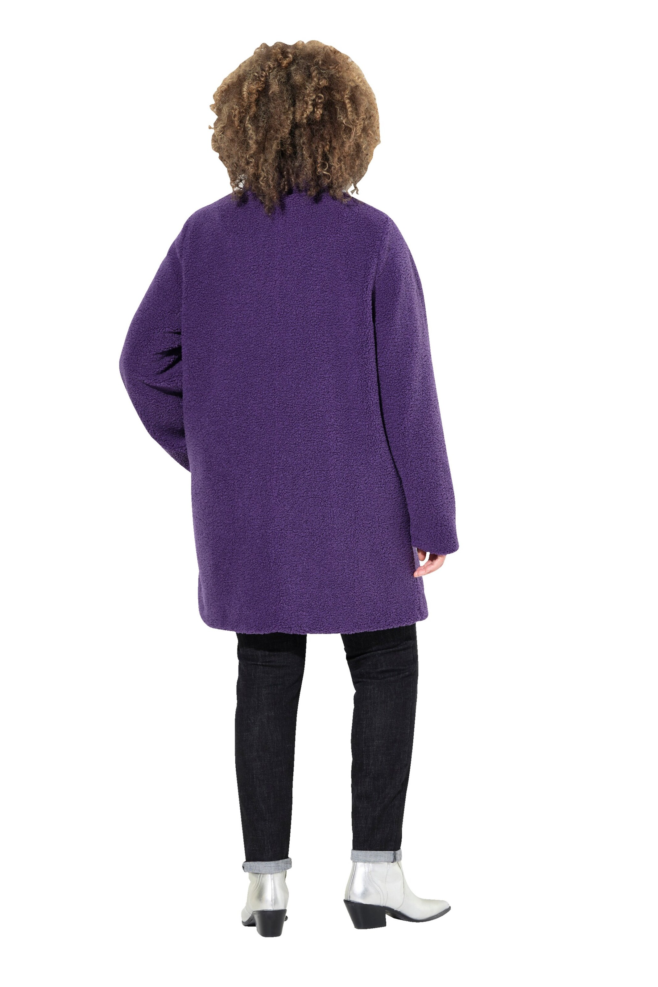 Ulla Popken Wintermantel in Lila