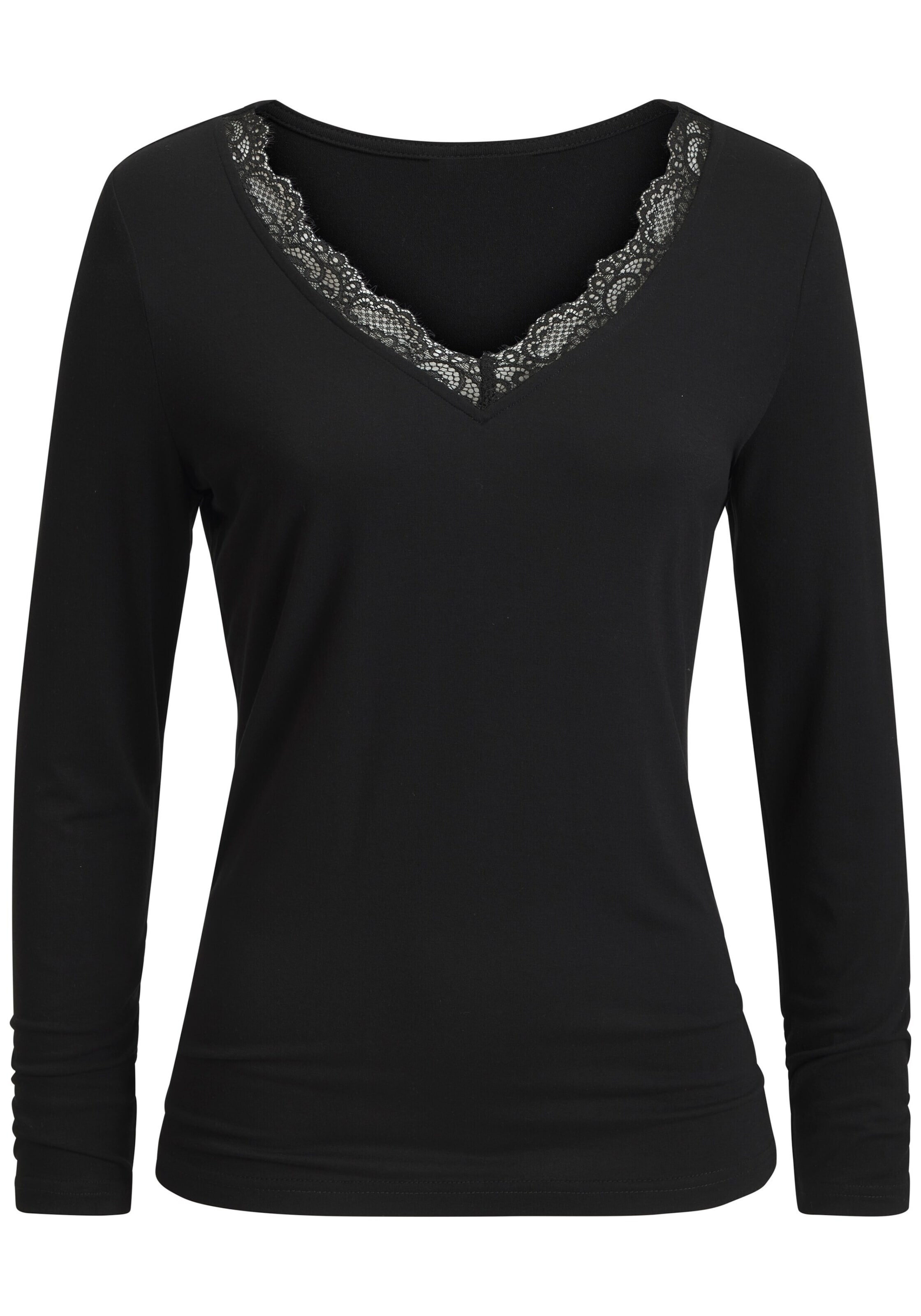 LASCANA Shirt in Black: front