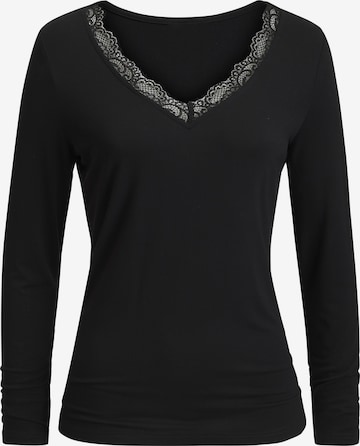 LASCANA Shirt in Black: front