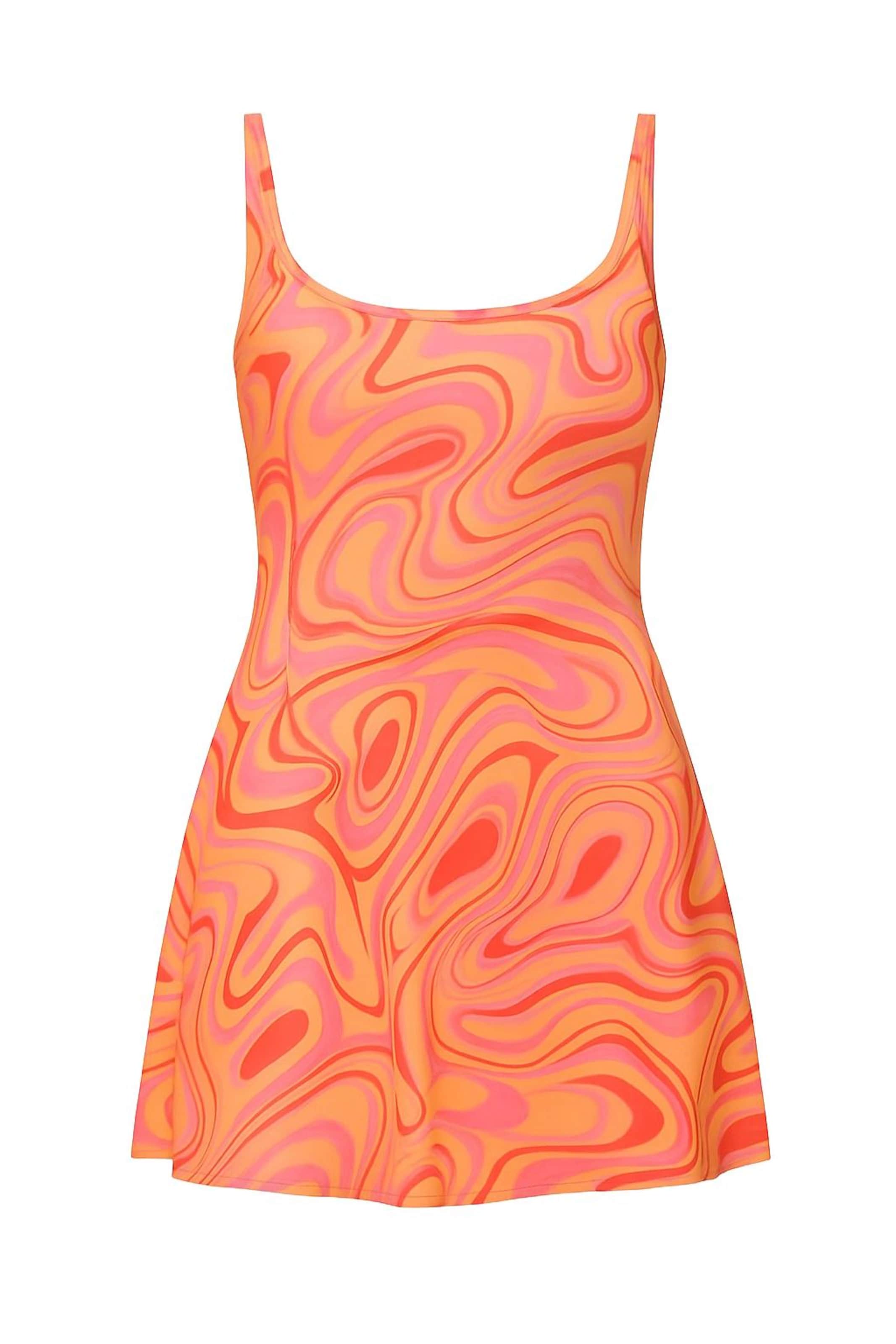 C&City Bustier Badpakjurk in Oranje: voorkant