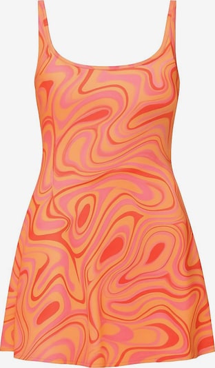 C&City Badeanzugkleid in 4XL in koralle / hellorange / pink, Produktansicht