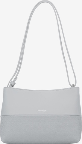 Calvin Klein Shoulder Bag in Grey: front