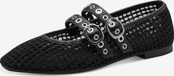 Ballerines à lanières Tamaris en noir : devant