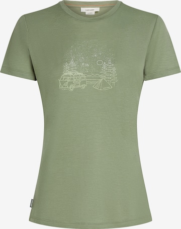 Tricou funcțional 'Tech Lite Teen Camp' de la ICEBREAKER pe verde: față