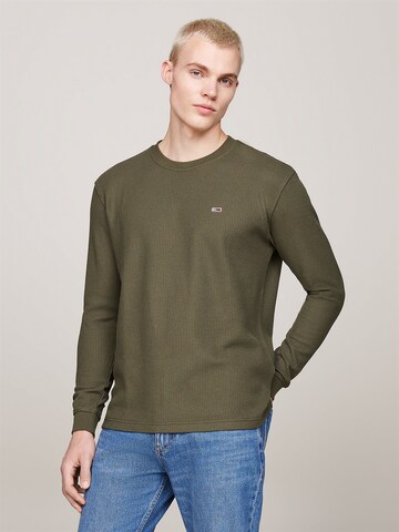 Tommy Jeans Shirt in Groen: voorkant