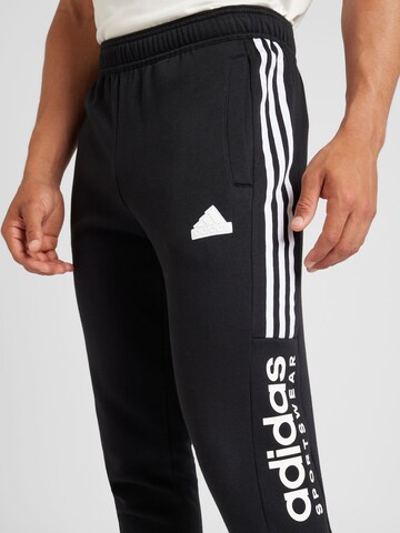 ADIDAS SPORTSWEARTapered Sportske hlače 'Tiro' - crna boja