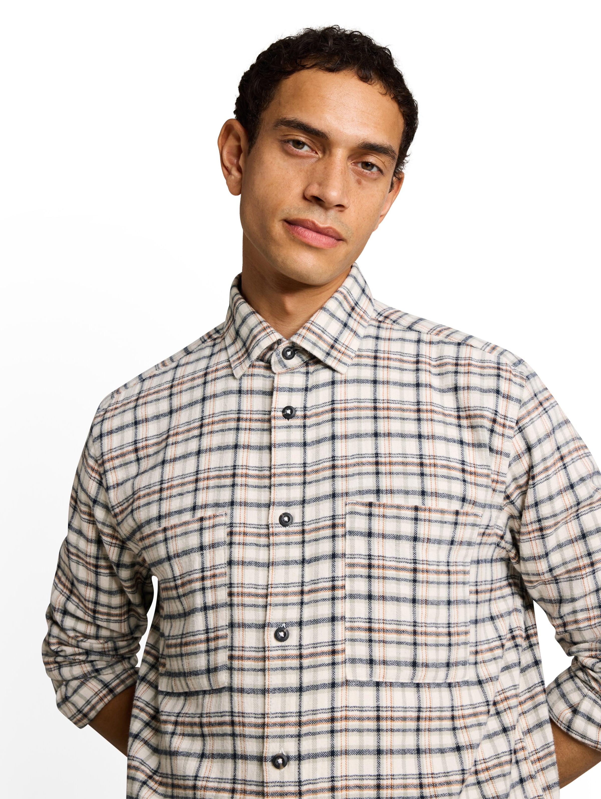 TOM TAILOR - Ajuste regular Camisa en blanco
