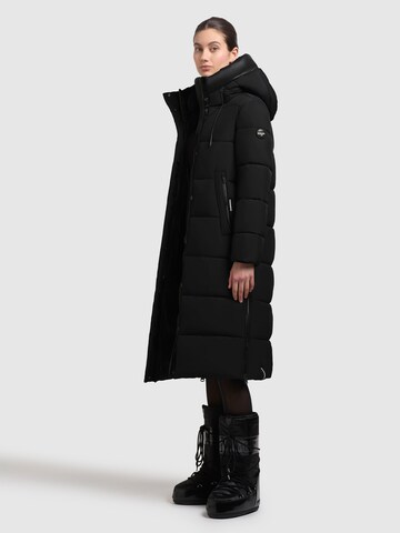 khujo Wintermantel 'Velia' in Zwart