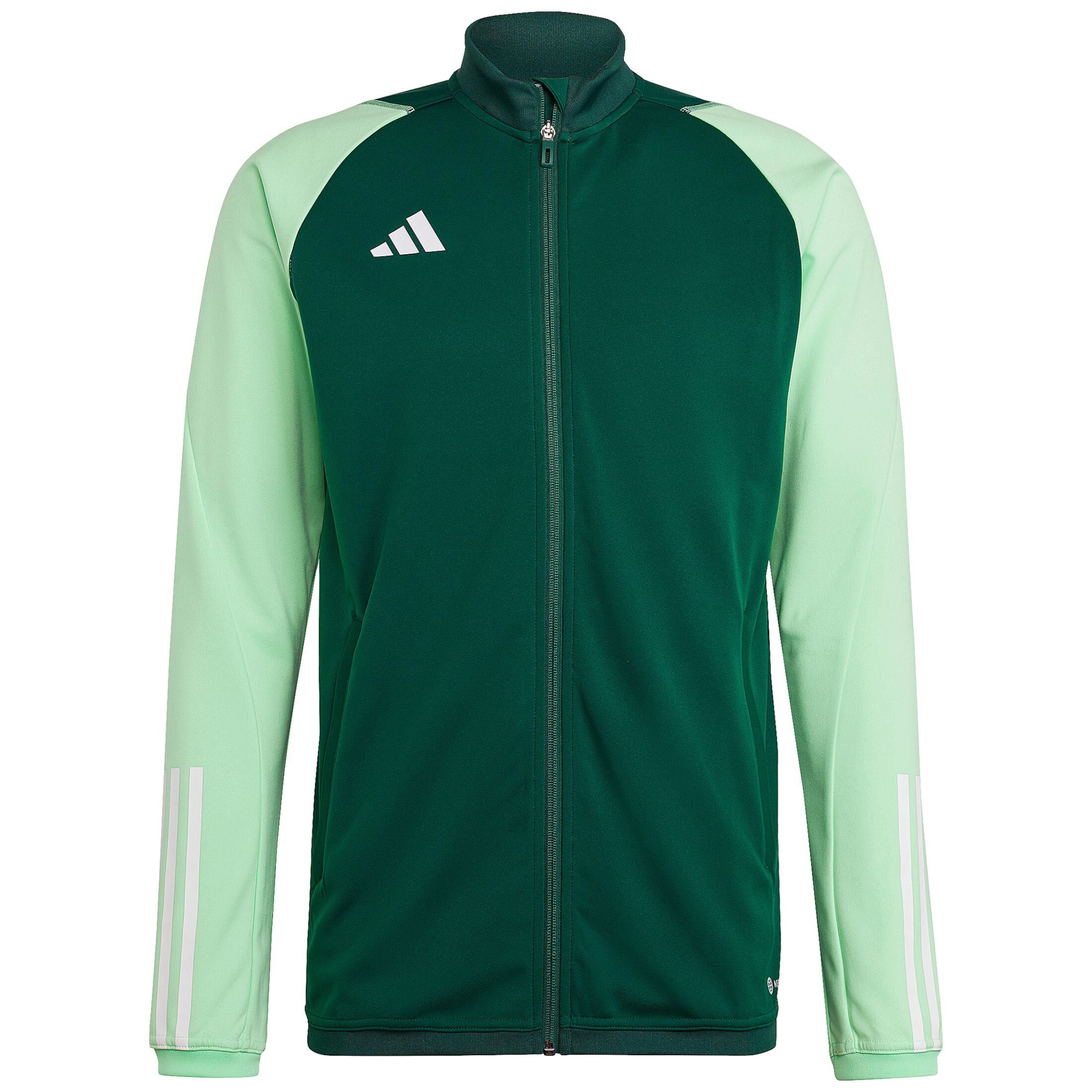 ADIDAS PERFORMANCE Sportsweatjacke 'Tiro 23' in Grün: Vorderseite