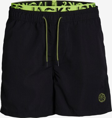 JACK & JONES Zwemshorts 'FIJI' in Zwart: voorkant