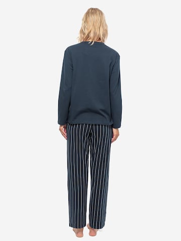 SCHIESSER Pajama 'Cotton' in Blue