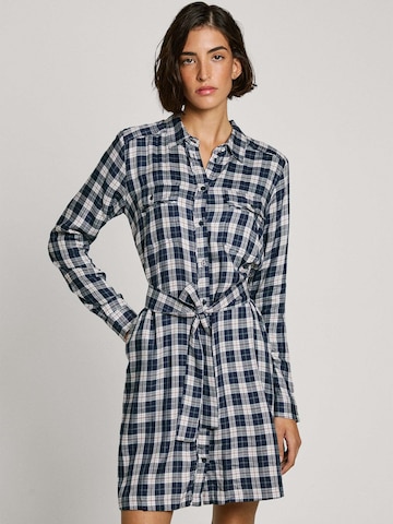 Pepe Jeans Blousejurk ' POLYS ' in Blauw: voorkant