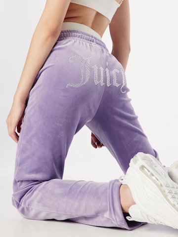 Juicy Couture Loosefit Παντελόνι 'Tina' σε λιλά