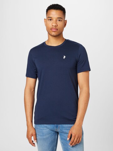 Tricou de la PEAK PERFORMANCE pe albastru: față