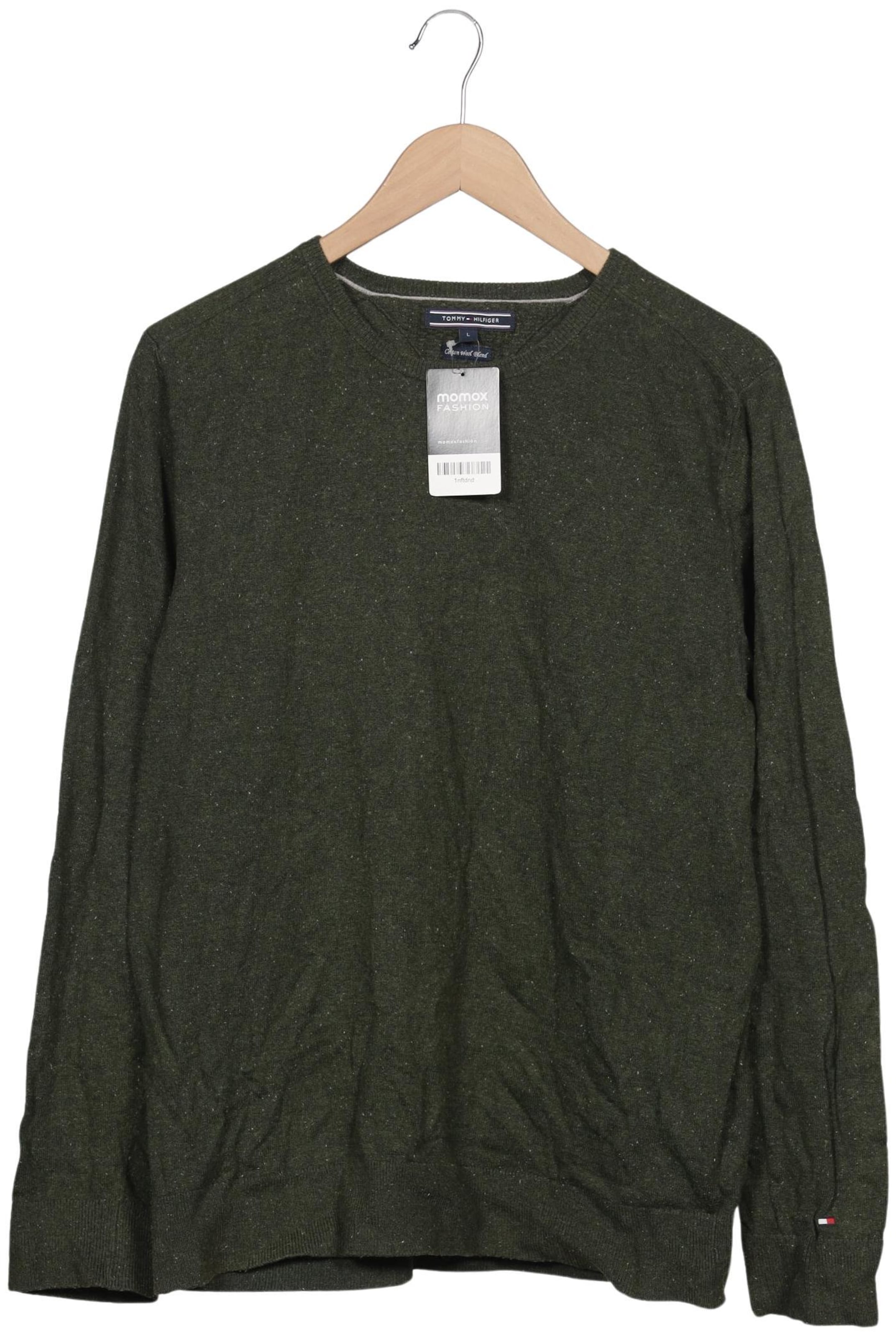 TOMMY HILFIGER Pullover L in Grün: Vorderseite