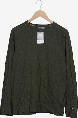 TOMMY HILFIGER Pullover L in Grün: Vorderseite