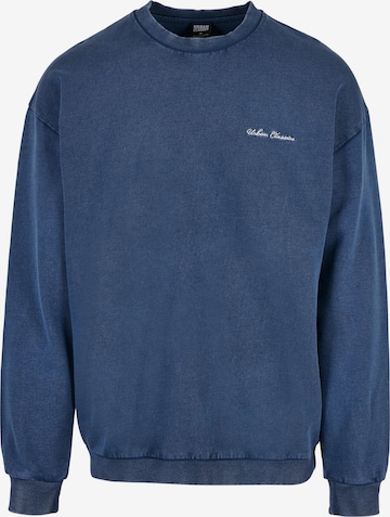 Urban Classics Sweatshirt in Blue: front