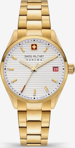 SWISS MILITARY HANOWA Analoog horloge 'Roadrunner' in Zilver: voorkant