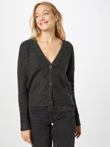 QS Knit Cardigan in Grey: front