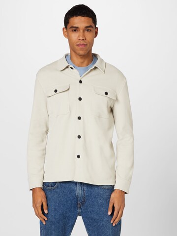 Only & Sons Regular fit Button Up Shirt 'NEW KODYL' in Grey: front