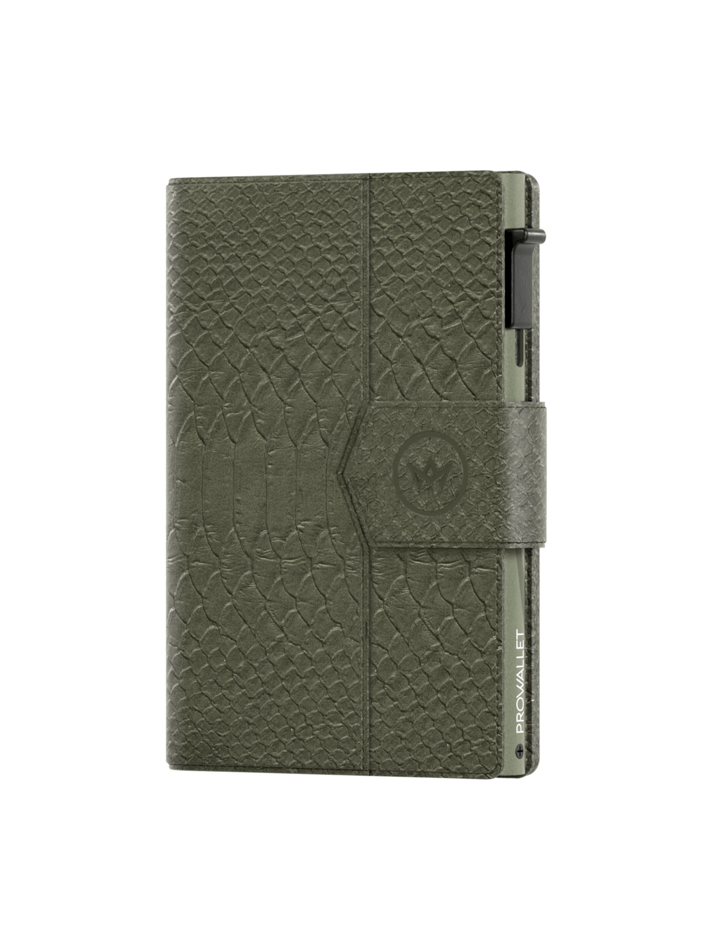 Prowallet Wallet 'Pasjeshouder Plus Snake' in Green: front