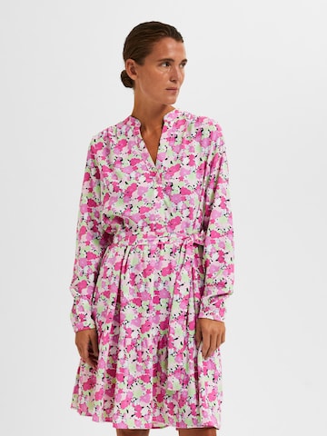 Robe-chemise SELECTED FEMME en mélange de couleurs : devant