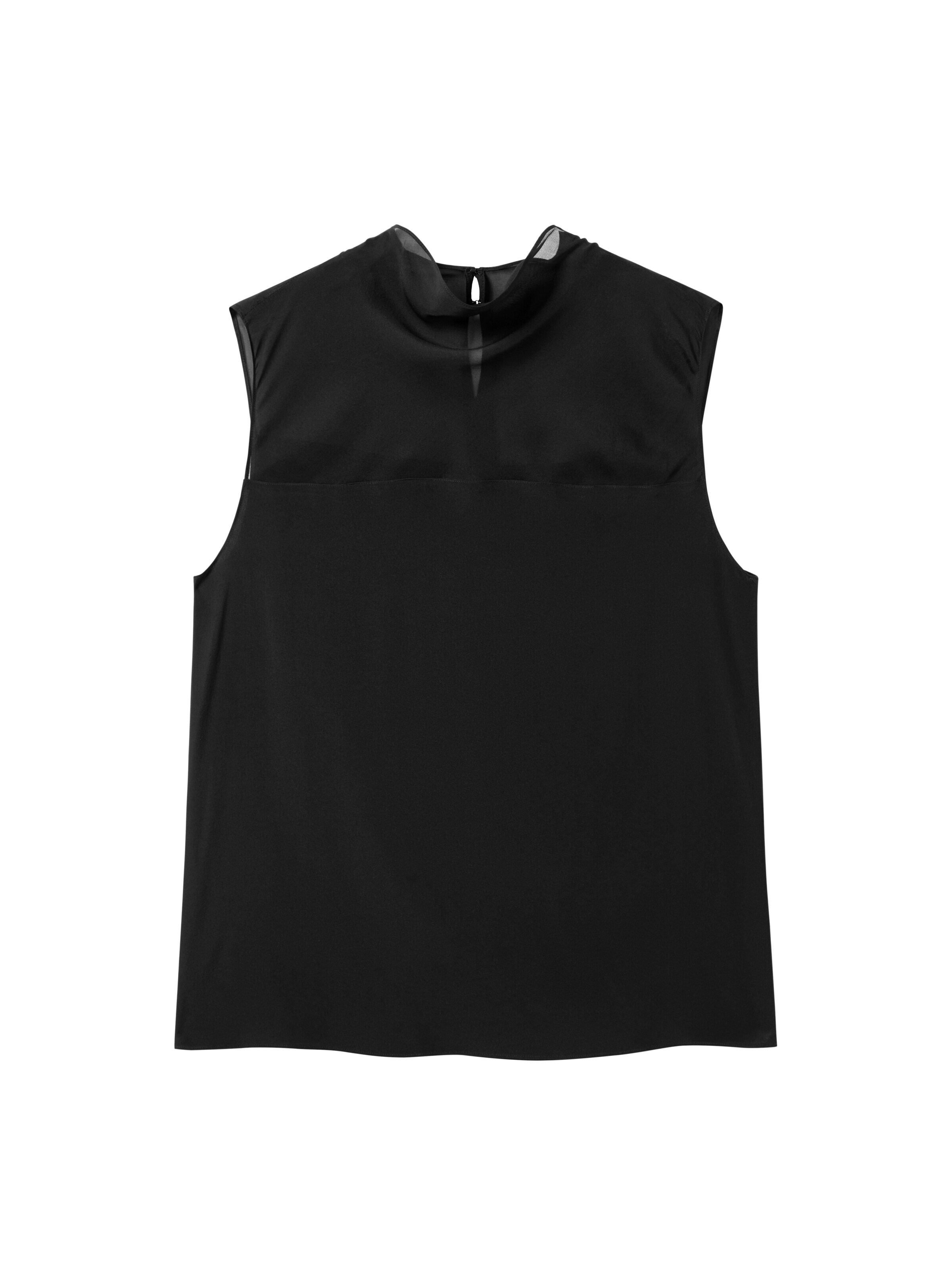 Lilysilk Blouse in Zwart: voorkant