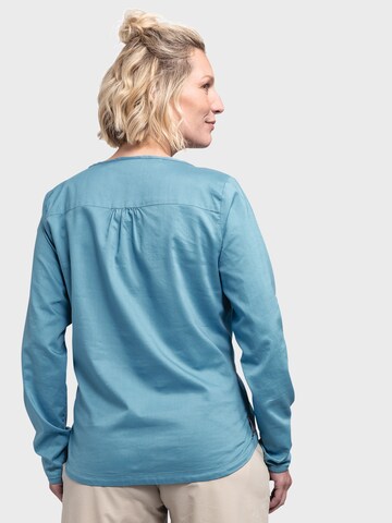 Schöffel Athletic button up shirt 'Catania' in Blue