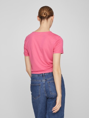 VILA T-Shirt 'VIMOONEY' in Pink