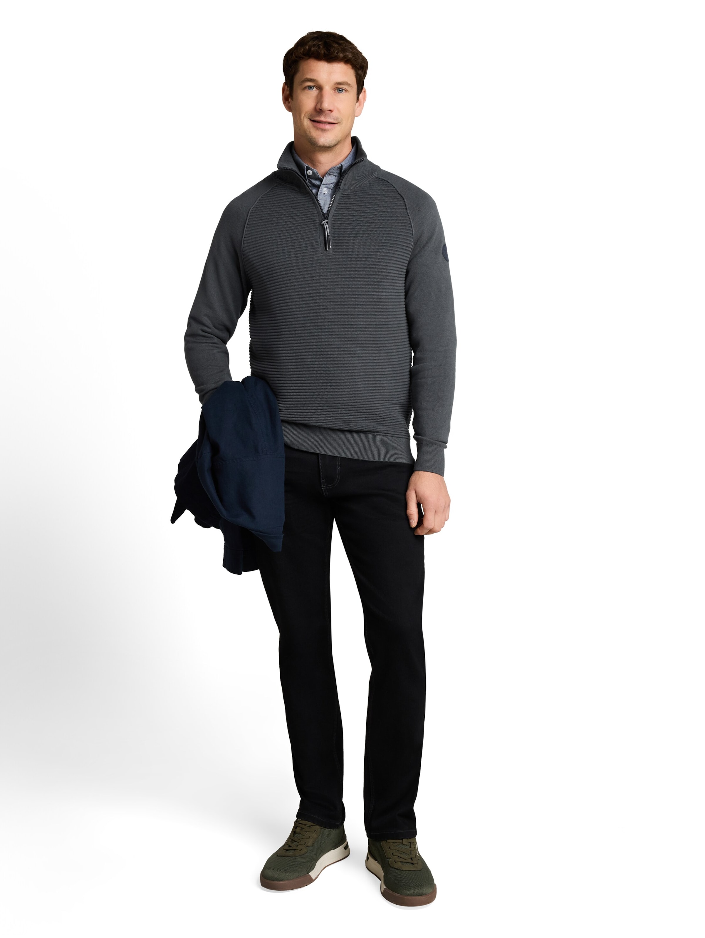 TOM TAILOR Pullover in Grün