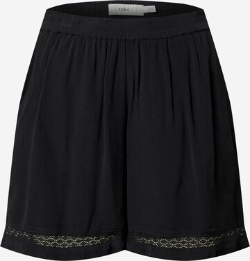 ICHI Loosefit Shorts in Schwarz: predná strana