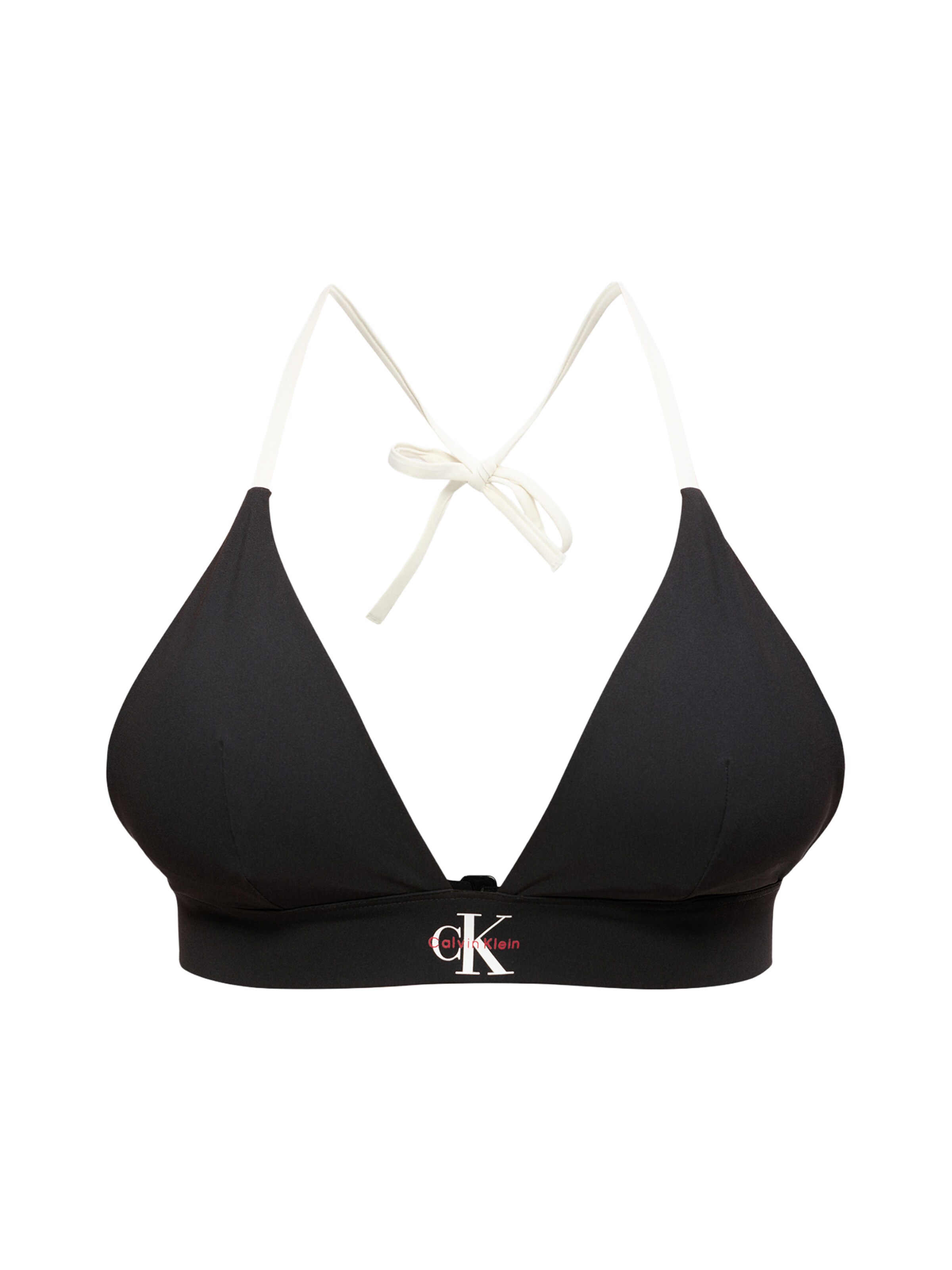 Calvin Klein Swimwear Bikini augšdaļa, krāsa - sarkans / melns / balts, Preces skats