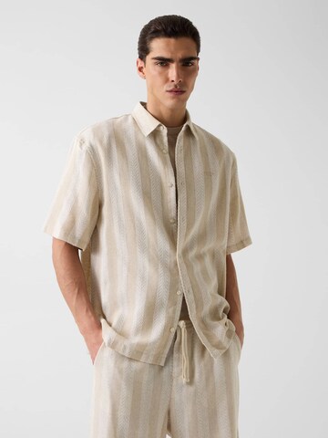 GUESS Regular fit Button Up Shirt in Beige: front