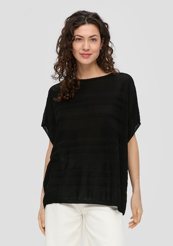 s.Oliver Pullover in Schwarz: Vorderseite