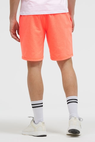 CAMP DAVID Regular Basic Sweatshorts mit Label Print in Orange