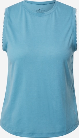 NIKE Sports top in Blue: front