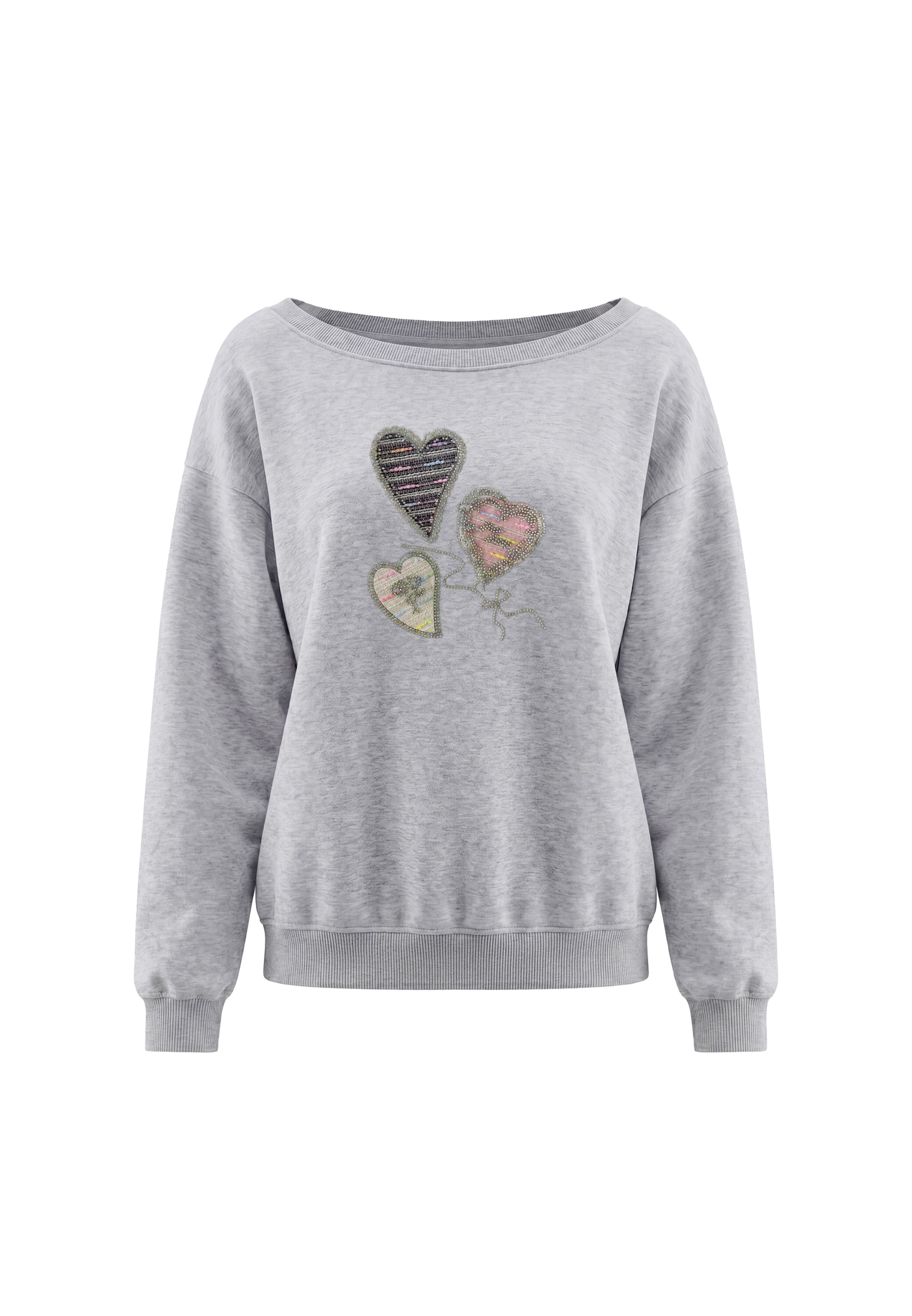 Sweat-shirt MYMO en gris : devant