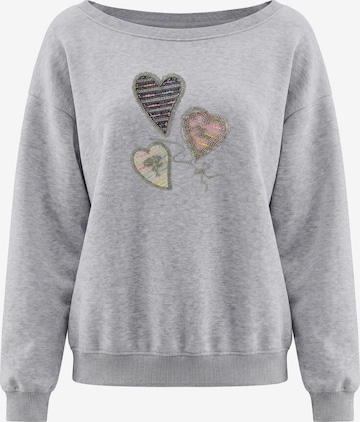 Sweat-shirt MYMO en gris : devant