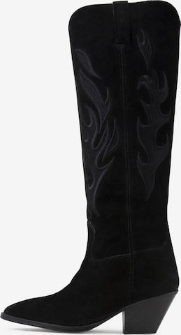 BRONX Cowboy Boots 'Ta-Lya' in Black: front